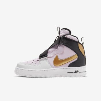 Nike Air Force 1 Highness - Nagyobb Gyerek Utcai Cipő - Fekete/Metal Arany